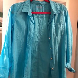 Sheer button up blouse